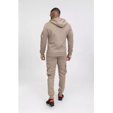 Zayne Milano - Caprino - Heren Joggingpak - Beige - Ritszakken - Polyester