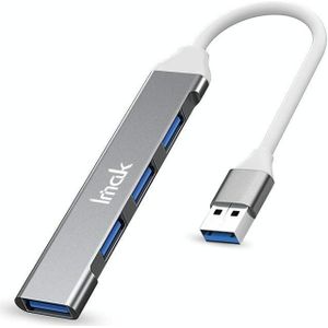 imak 4 in 1 Multifunctioneel Docking Station HUB  Interface: USB (Grijs)