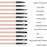 Acryl Thee Kleur Pen Borstel Schoonheid Nagel Pen Kleur Schilderen Tekenpen Lichttherapie Pen (KS02)
