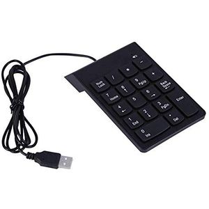 USB Numeriek toetsenbord Portable Mini Number Pad Numpad 18 Keys Keyboard for Laptop Desktop PC Pro