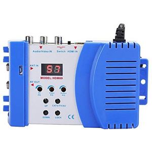 Analoge RF HDMI-modulator, draagbare dual-band VHF/UHF-modulator, AV naar RF-converter, ondersteuning voor 1080P, PAL/NTSC standaardmodulator voor tv, pc, dvd