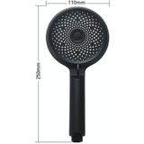 Home Handheld Siliconen Supercharged Douche Nozzle  Style: Silver + Soft Tube + Space Aluminium Seat