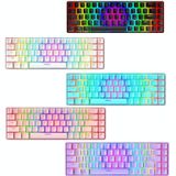 ZiYou Lang T8 68 Sleutels RGB Lichtgevend gaming mechanisch toetsenbord  kabellengte: 1 6 m (zwarte theeschacht)