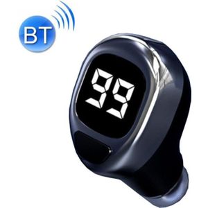 F6 Bluetooth-headset Mini Invisible Oort Business Digital Display Oortelefoon (Zwart)