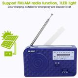 RD-638T Two-Band Solar Powered AM / FM Radio Player Flashlight met Dynamo-functie