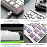 ZiYou Lang T8 68 Sleutels RGB Lichtgevend gaming mechanisch toetsenbord  kabellengte: 1 6 m (witte groene schacht)