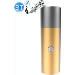 BT201 kleine stalen pistool zaklamp bluetooth luidspreker outdoor waterdichte metalen kleine luidspreker