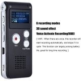 SK-012 4GB USB Dictafoon Digitale Audio Voice Recorder met WAV MP3-speler Var-functie (Paars)