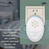 Ultrasone Mosquito Rat Repellent Nachtlampje  Specificatie: EU-plug (Pearl White)