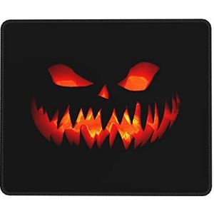 Scary Grimace pompoen lantaarn bedrukte muismat computer muismat met anti-slip rubberen basis gaming muis tapijt kantoor bureau mat bureau pad beschermer 21 x 26,2 cm