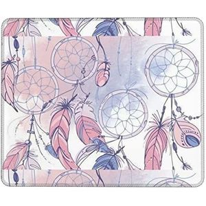 Native American Dream Catcher bedrukte muismat computer muismat met anti-slip rubberen basis gaming muismat bureau onderlegger bureauonderlegger beschermer 25,4 x 30,5 cm