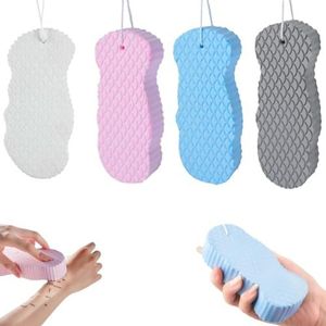 Loomina Spons, Loomina Body Spons, Super Zachte Exfoliërende Badspons, Zachte Body Scrubber Bad Scrub Spons Douche Borstel Geschikt voor Jonge Mensen Kinderen (Mix x 4)