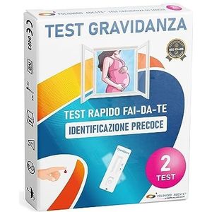 Vroege zwangerschapstest op Adeste �– snel doe-het-zelven om het hormoon hCG te detecteren, dat zwangerschap aangeeft, 2 tests