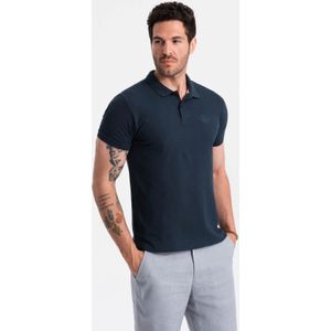 Poloshirt - Navy - Katoen - Korte Mouw - Normal Fit