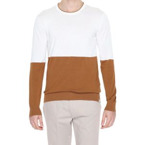 Liu Jo, Tops, Heren, Beige, M, Katoen, Crème Katoenen Jersey T-Shirt