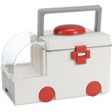 Ambulance EERSTE Hulp Doos Family Medicine Box Huishouden Grote Double-layer Medicine Box (Wit)