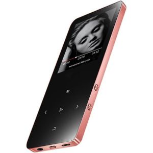 1 8 inch touch screen Metal Bluetooth MP3 MP4 HiFi Sound muziekspeler 16GB (Rose goud)