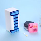 Home Travel Plastic Pill Box Lade Pill Box Portable Storage Box  Model: 6 Grid (Groen)