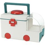 Ambulance EHBO-doos Familie Geneeskunde Doos Huishouden Grote Dubbellaagse Medicine Box (Groen)