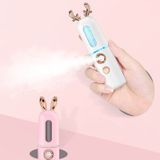 Facial Steamer Nano Spray Water aanvulling instrument draagbare koude spray machine opladen Beauty Instrument Automatische Alcohol Sprayer  Style: Cute Rabbit (Roze)