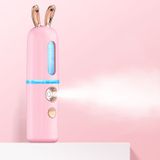 Facial Steamer Nano Spray Water aanvulling instrument draagbare koude spray machine opladen Beauty Instrument Automatische Alcohol Sprayer  Style: Cute Rabbit (Roze)