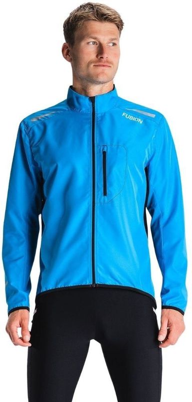 Fusion S1 Run Jack Heren Blauw Hardloopjas Waterafstotend
