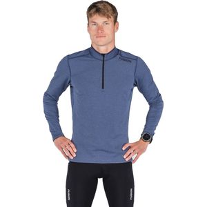 Fusion C3 Zip Neck - Sportshirt - Blauw - Katoen - Ademend