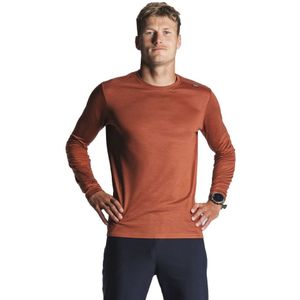 FUSION MENS TECHNICAL MERINO 150 - Hardloopshirt - Bruin - Heren - Maat XL