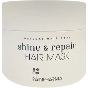 RainPharma Shine & Repair Hair Mask - Haarmasker - 200ml - Plantaardig - Voor dun en breekbaar haar