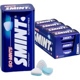 Smint XL Peppermint Pepermunt Snoep - Verfrissing - Suikervrij - 12 Blikjes