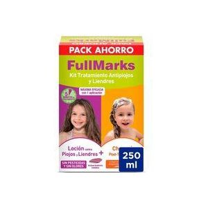 Full Marks Anti-luis behandelingsset voor kinderen, verwijdert luizen, bevat lotion 100 ml, shampoo na de behandeling 150 ml en metalen lendrera