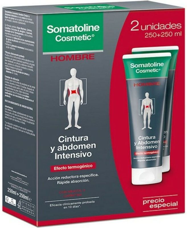 SOMATOLINE - Cosmetic Men - Intensive Buik en Taille Reducer Set - 2x250ml