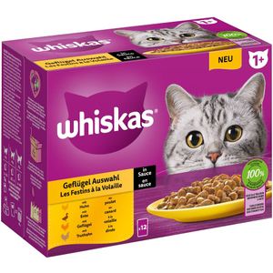 Whiskas - Junior - Maaltijdzakjes - Gemengd Pakket - 12 x 85 g