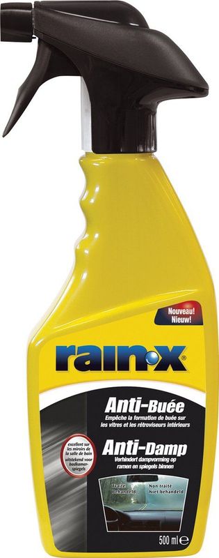 Rain-X - Anti-Damp Glas- en Ruitenreiniger - 500ml - Voorkomt Condensvorming