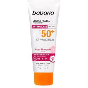 Babaria - Anti Bruine Vlekken - Zonnebrandlotion - SPF 50+ - 75 ml