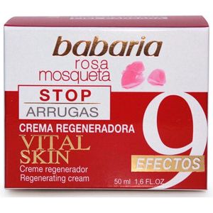 Babaria - Crema Facial Stop Arrugas - Anti-Aging - Rozenbottel - 50 ml