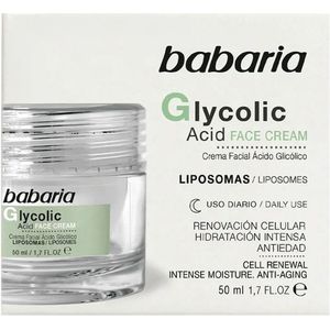 Babaria - Glycolic Acid Gezichtscrème - 50 ml - Veganistisch
