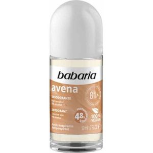 Babaria - Deodorant Oat - Antitranspirant Roll-On - 50 ml - Voor Gevoelige Huid
