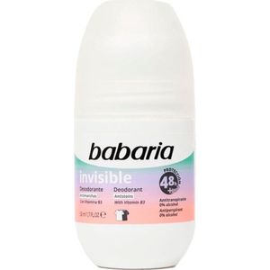 Babaria - Deodorant Invisible - Antitranspirant - 50 ml - Zonder Alcohol