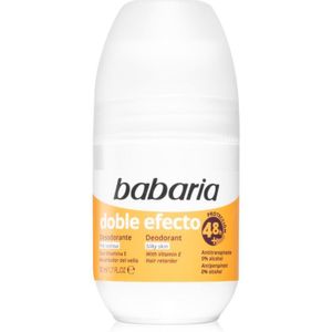 Babaria - Double Effect - Antitranspirant Roll-On - 50 ml - Voor Vrouwen