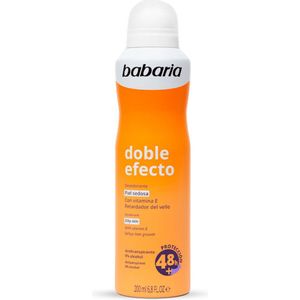 Babaria - Deodorant Double Effect - Antitranspirant Spray - 200 ml