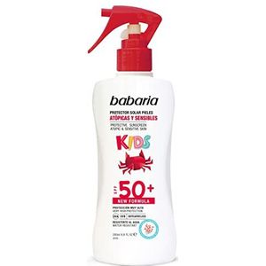 BABARIA Unisex's PIELES Infantil Spray Skins ATOPICAS SPF50 + 200ML, Alleen zwart, Zwart