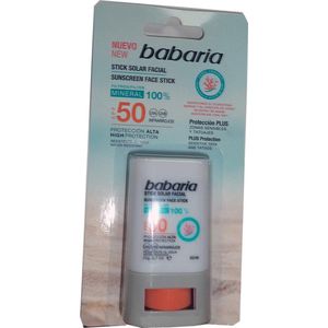 Gezichtszonnecrème Babaria Solar Stick Facial Spf 50 20 g