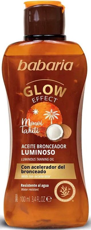 Babaria - Glow Effect Monoi Tahiti - Verhelderende Olie - 100 ml - Zonnebrand