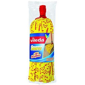 Vileda 167433 Microvezelbezem met universele kop, blauw