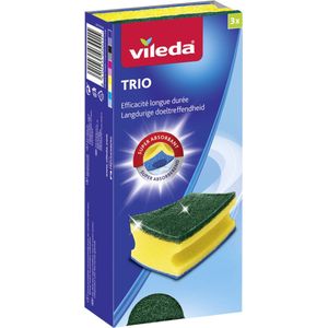 Vileda Trio Schuurspons 3 Stuks