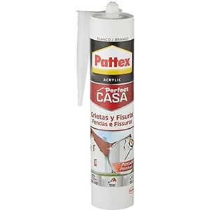 Pattex Silicone Casa scheuren en scheuren, 1965803, wit, binnen en buiten, 280 ml