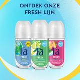 Fa - Deoroller - Caribbean Lemon - 6 x 50 ml - Voordeelverpakking