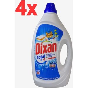 Dixan - Total - Effective Cleaning Action - Vloeibaar Wasmiddel - 6L - 120 Wasbeurten