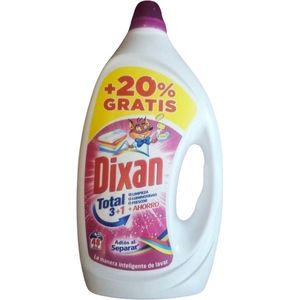 Dixan - Total 3 in 1 - Effective Cleaning Action - Vloeibaar Wasmiddel - 2,4L - 48 Wasbeurten
